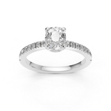Bague en or blanc 18 carats