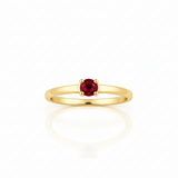 Solitaire en or jaune 18 carats