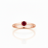 Solitaire en or rouge 18 carats