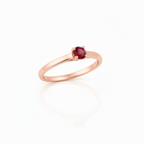 Solitaire en or rouge 18 carats