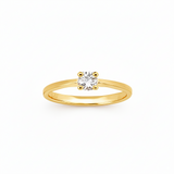 Solitaire en or jaune 18 carats