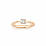 Solitaire en or rouge 18 carats