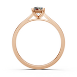 Solitaire en or rouge 18 carats