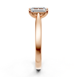 Solitaire en or rouge 18 carats