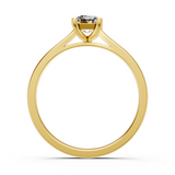 Solitaire en or jaune 18 carats
