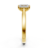 Solitaire en or jaune 18 carats