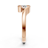 Solitaire en or rouge 18 carats