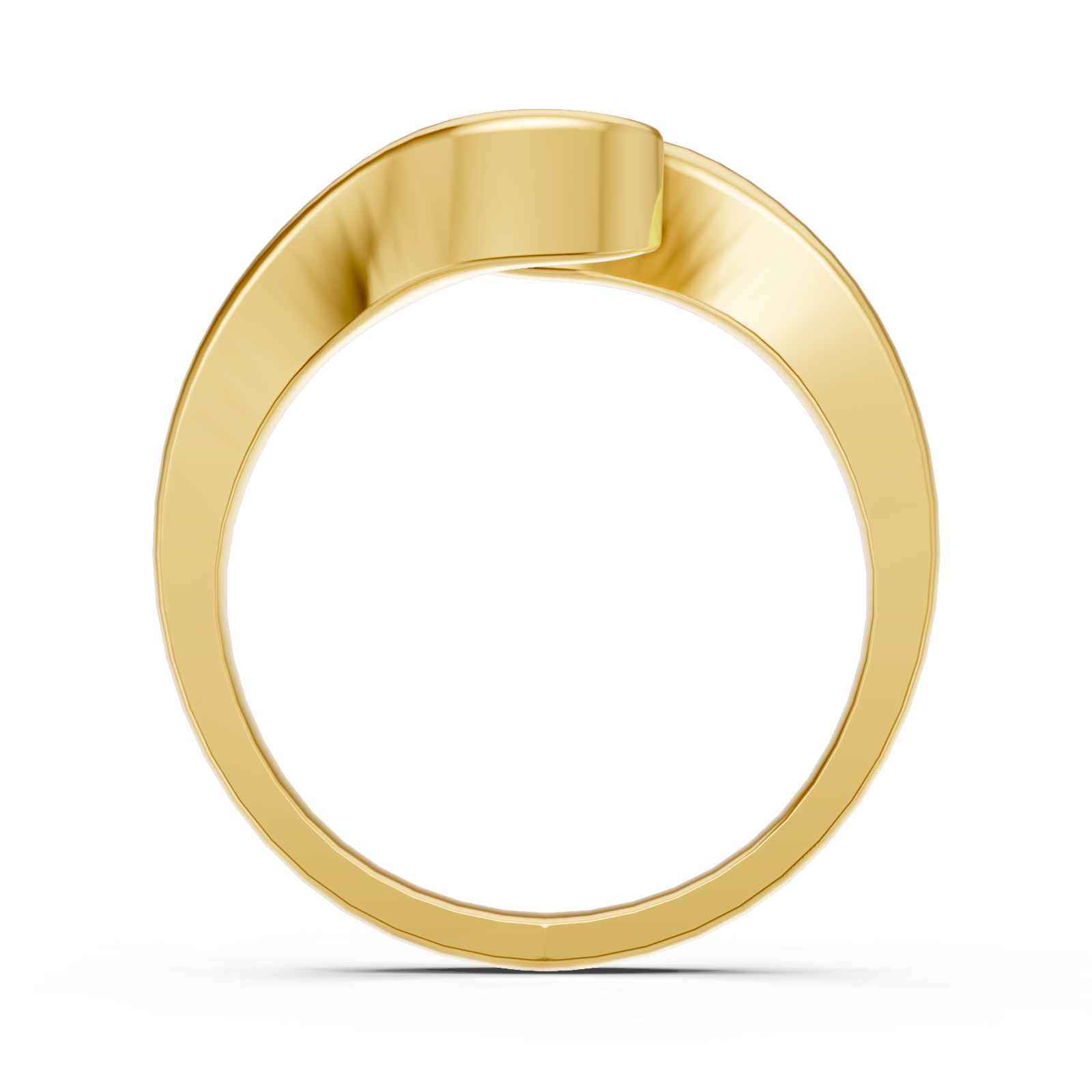 Solitaire en or jaune 18 carats